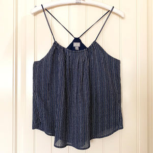 Converse 'One Star' Stripey TOP Navy Blue Size XS